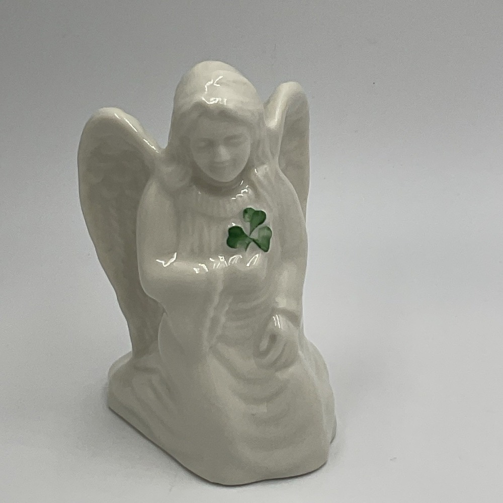BELLEEK "Angel of Protection" Fine Porcelain 3.75" Figurine from Ireland LN